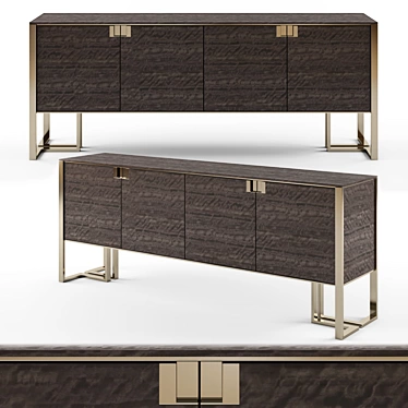 Elevate Series Wood Sideboard 3D model image 1 