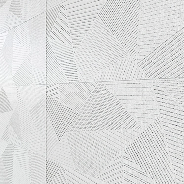 Geometrie Glitter Moon 2Pz: Stylish Porcelain Floor Tile 3D model image 1 