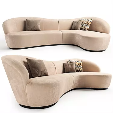 Ignacio Modular Sofa: Versatile Comfort in Every Configuration 3D model image 1 