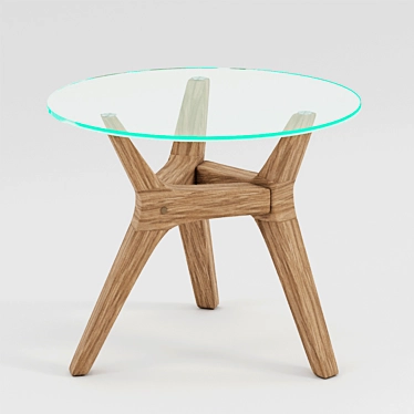 Oak Coffee Table, Maricielo Collection 3D model image 1 