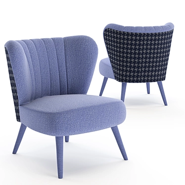 Coubert Lounge Chair - Modern Elegance for Maximum Comfort 3D model image 1 