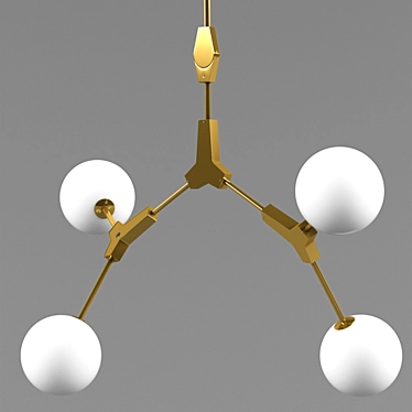 Cosmic Cluster Chandelier 3D model image 1 