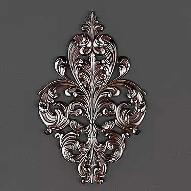 Elegant Medallion Pendant 3D model image 1 