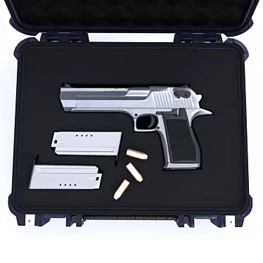 Desert Eagle Pistol Box: Ultimate Weapon Kit 3D model image 1 