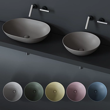 Title: Falper Ciotola - A Modern Minimalist Sink 3D model image 1 