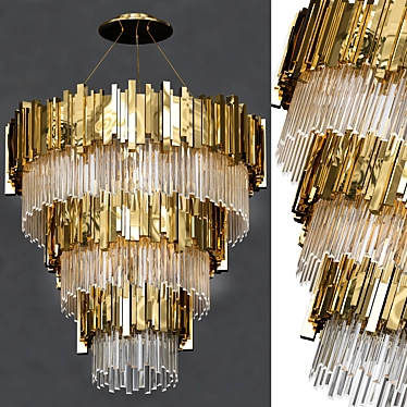 Luxxu Empire Suspension Chandelier 3D model image 1 