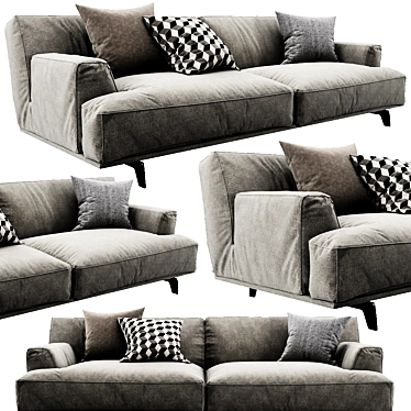 Modern Poliform Tribeca Sofa 3D model image 1 