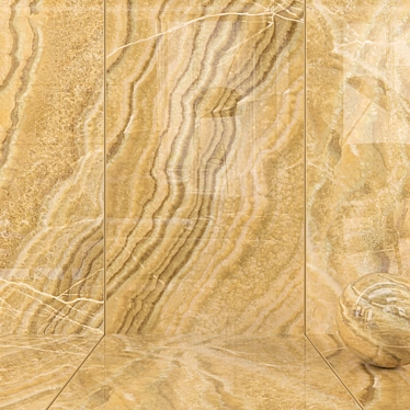 HD Multi-Texture Onice Miele Wall Tiles 3D model image 1 