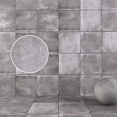 UNIKA Smoke Wall Tiles - HD Multi-Texture 3D model image 1 