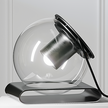 Sleek Globe Table Lamp 3D model image 1 