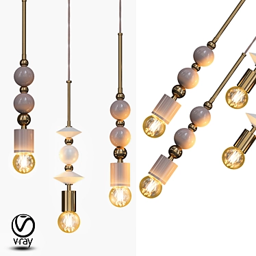 Custom Pendant Lighting Kit 3D model image 1 