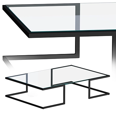 Modern Glass Coffee Table ROSSIN_ORIZZONTE 3D model image 1 