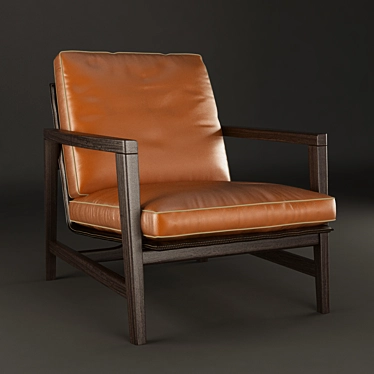 Elegant Sean Armchair: Borzalino 3D model image 1 