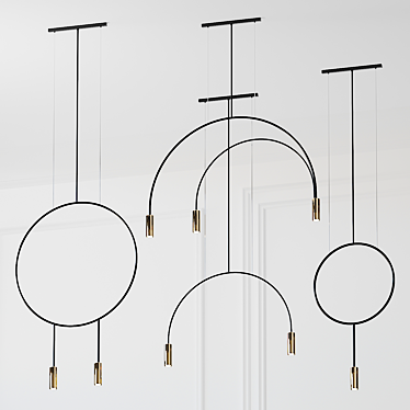 Revolta Pendant Lights: Elegant Illumination 3D model image 1 