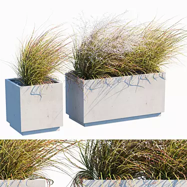 Whispering Breeze: Outdoor Plant 3D model image 1 