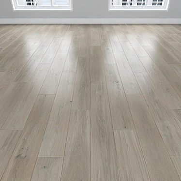 Parquet Oak: Herringbone, Linear, Chevron 3D model image 1 