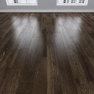 Vintage Oak Parquet: Herringbone, Linear, Chevron 3D model image 1 