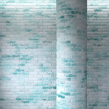 Brick Impressions: Textured Wall Solution 3D model image 1 