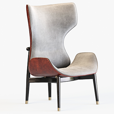 Elegant Jorgen Baxter Armchair 3D model image 1 