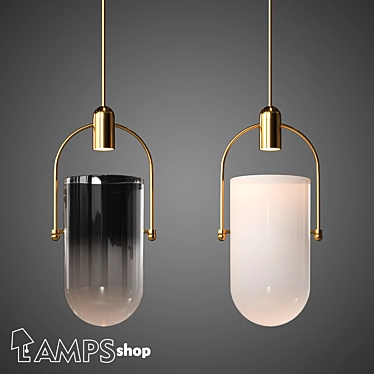 Elegant Tubile Chandelier 3D model image 1 