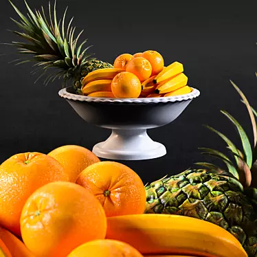Fresh and Juicy Fruits 3D model image 1 