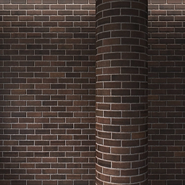 Brickwork: Versatile 5x5m Wall Design 3D model image 1 