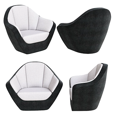 Elegant Corques Armchair for Stylish Comfort 3D model image 1 