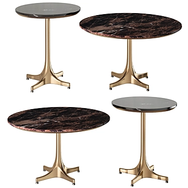 Elegant Nelson Tables by Vitra 3D model image 1 