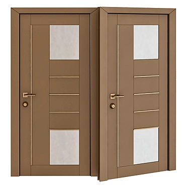 Elegant Milano Doors: A Modern Touch 3D model image 1 