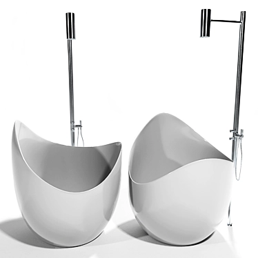 Luxury Lunetta Bath: Antonio Lupi 3D model image 1 