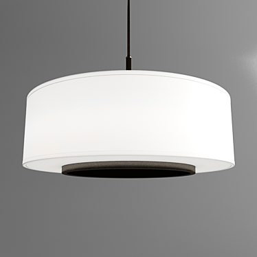 Nance 3-Light Drum Pendant: Stylish Illumination for any Space 3D model image 1 