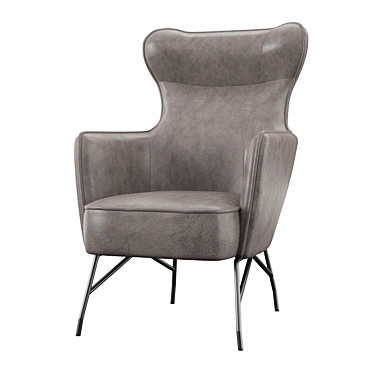 Jill Balloon Chair - Elegant and Comfy 3D model image 1 