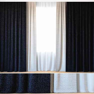 Elegant Backhausen Curtains 3D model image 1 