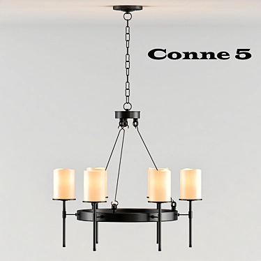 Glamorous Chandelier: Conne 5 3D model image 1 