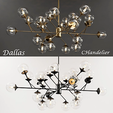 Vintage Dallas Chandelier - 2013 Edition 3D model image 1 