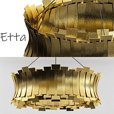 Elegant Etta Chandelier 3D model image 1 