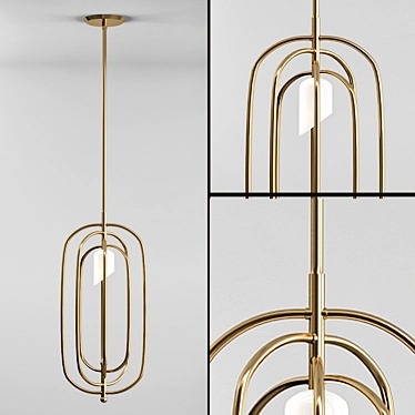 Elegant Turner Pendant Lamp 3D model image 1 