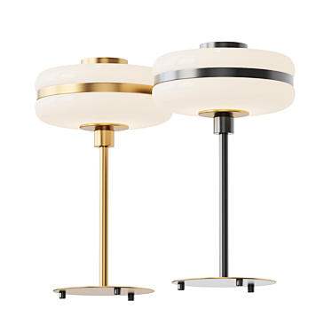 Modern Glass Table Lamp - Lampatron CLAS TAB 3D model image 1 