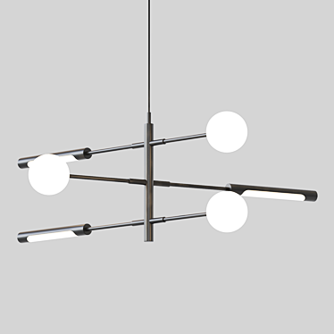 Minimalist Scandinavian Style Lamp: Lampatron RUNNA 3D model image 1 