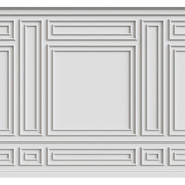 3D Wall Moulding: Enhance with Style 3D model image 1 