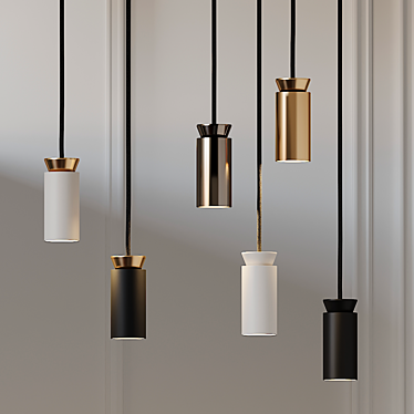 Elegant Triana Suspension Light 3D model image 1 