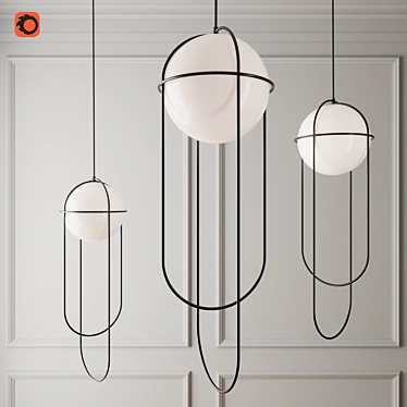 Orbital Pendant Light 3D model image 1 