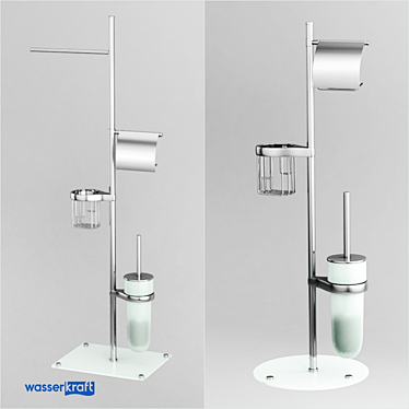 Multipurpose Toilet Rack Set 3D model image 1 