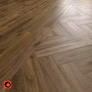 Kronewald Brown Wood Flooring Tile 3D model image 1 