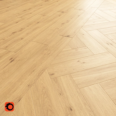 Forestina Beige Wood Floor Tiles: Natural Elegance for Your Space 3D model image 1 