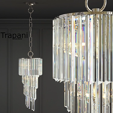 Elegant Trapani Chandelier 3D model image 1 