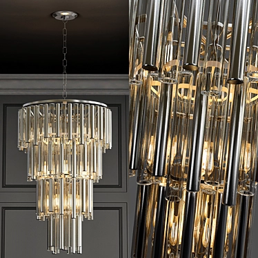 Eichholtz Chandelier: Elegant Modern Lighting 3D model image 1 