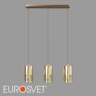 Tracery OM Pendant Lamp: Antique Bronze 3D model image 1 