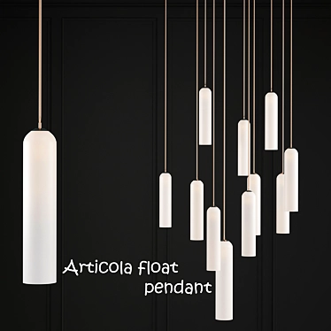 Elegant Articola Pendant Light 3D model image 1 