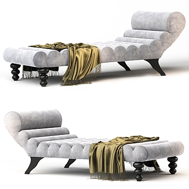 Luxury RH Chaise Arm: Unmatched Elegance 3D model image 1 